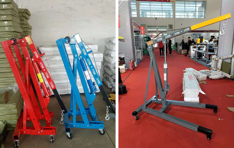 Mobile hydraulic engine crane